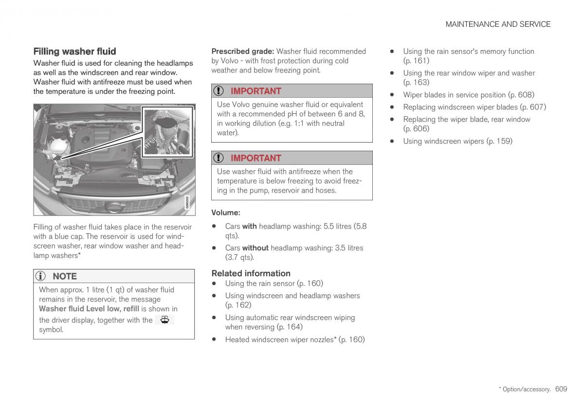 Volvo XC40 owners manual / page 611