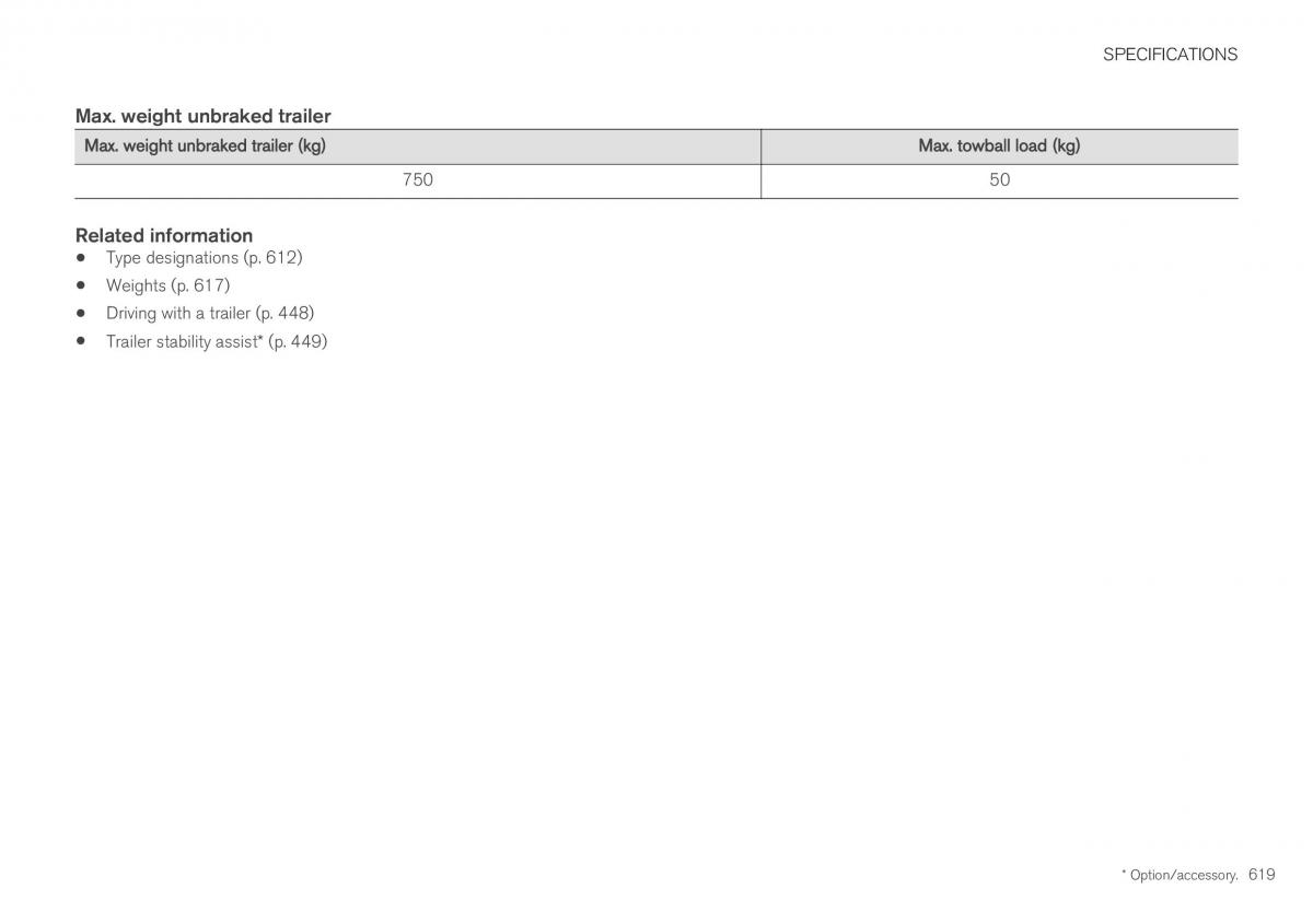 Volvo XC40 owners manual / page 621