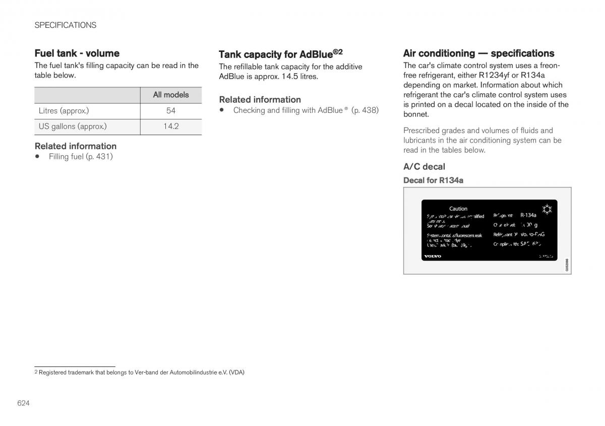 Volvo XC40 owners manual / page 626