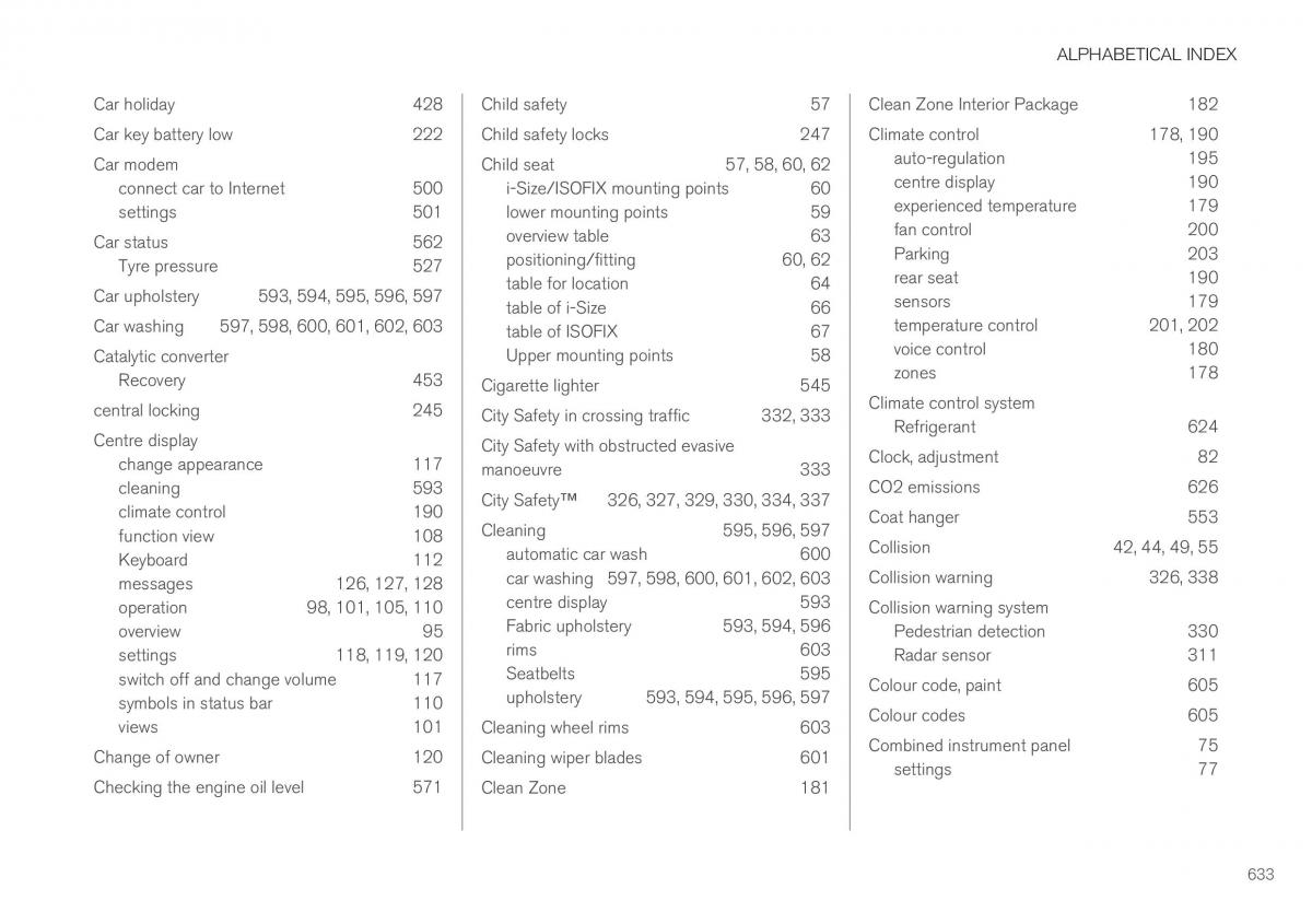 Volvo XC40 owners manual / page 635