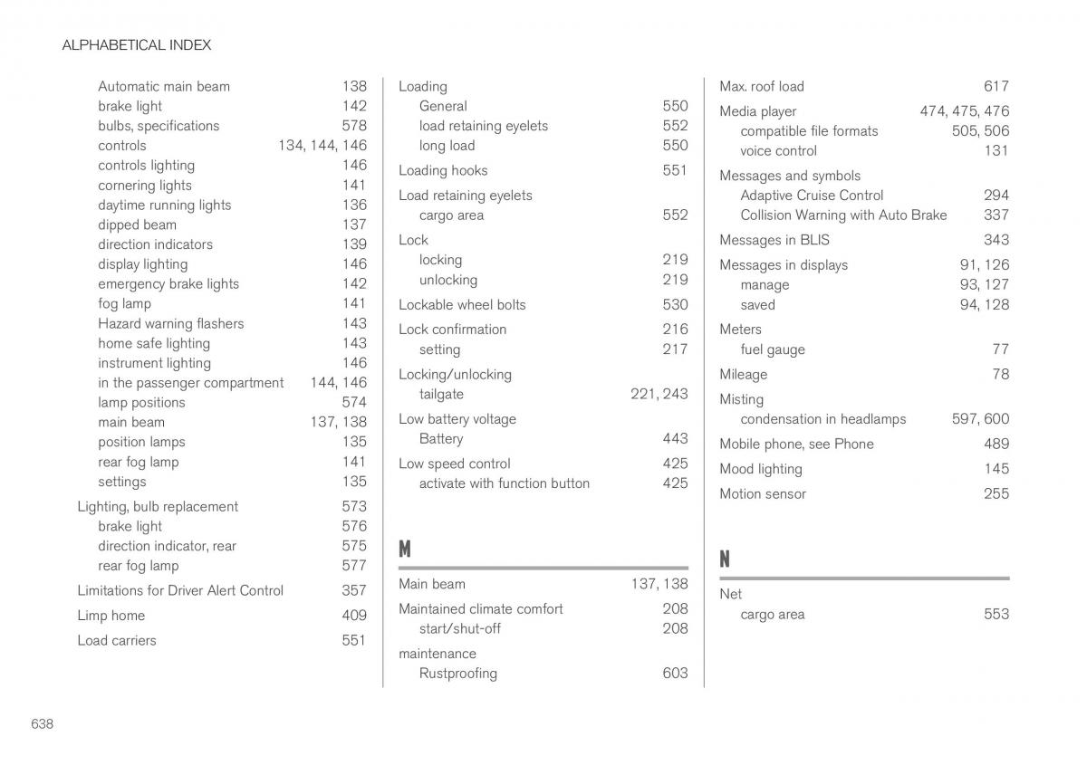 Volvo XC40 owners manual / page 640