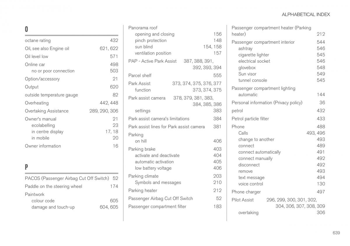 Volvo XC40 owners manual / page 641