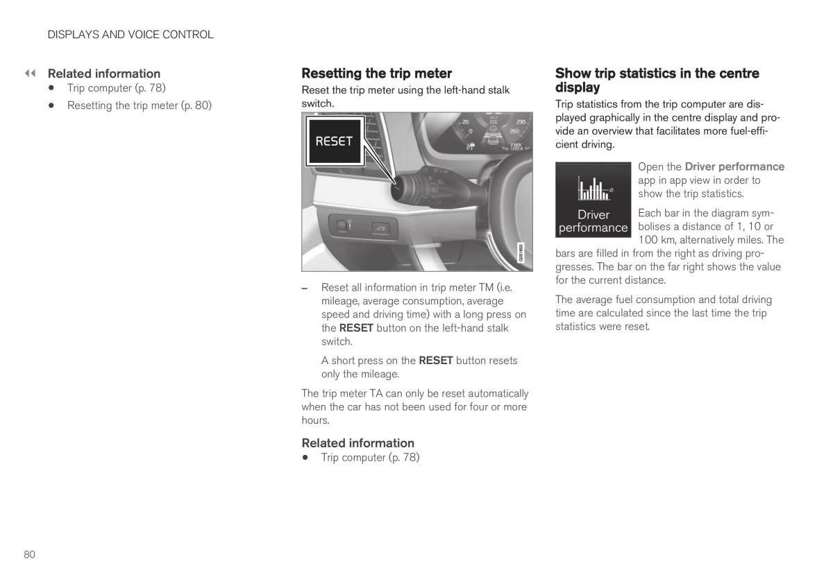 Volvo XC40 owners manual / page 82