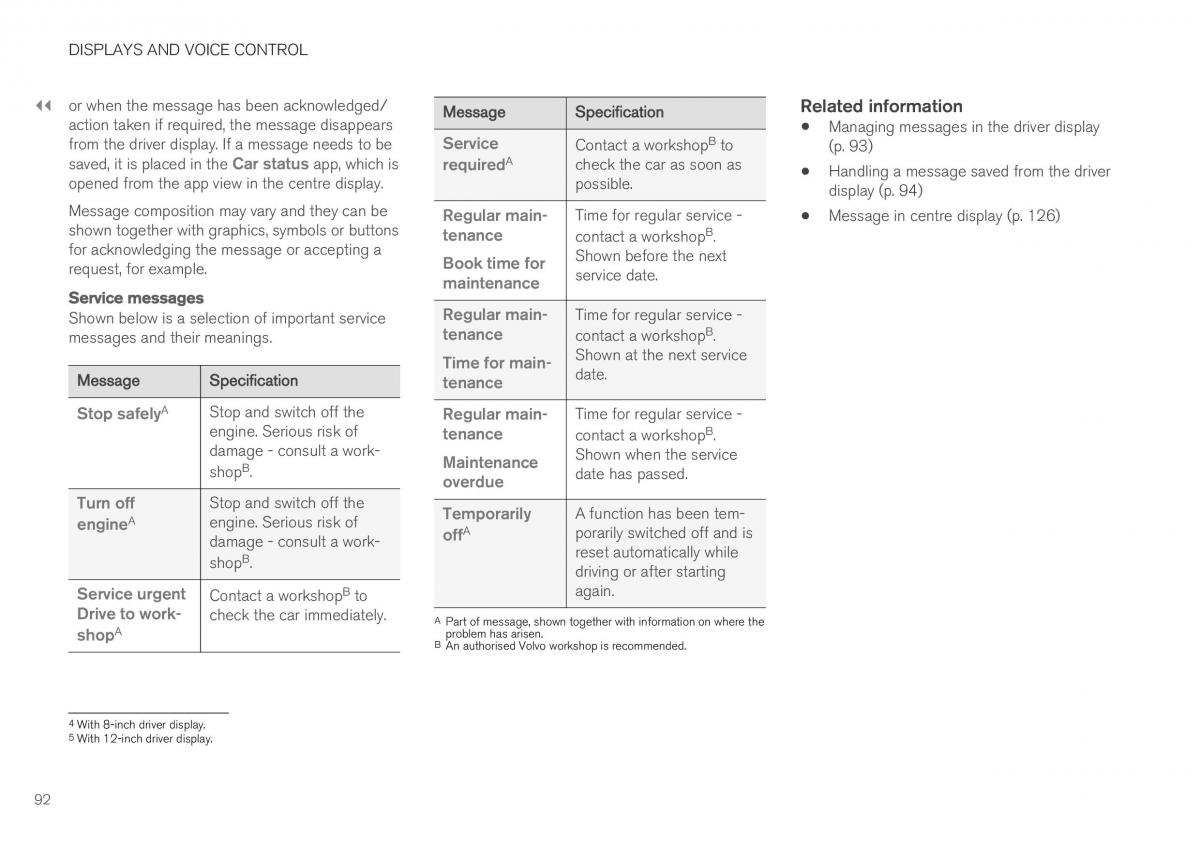 Volvo XC40 owners manual / page 94