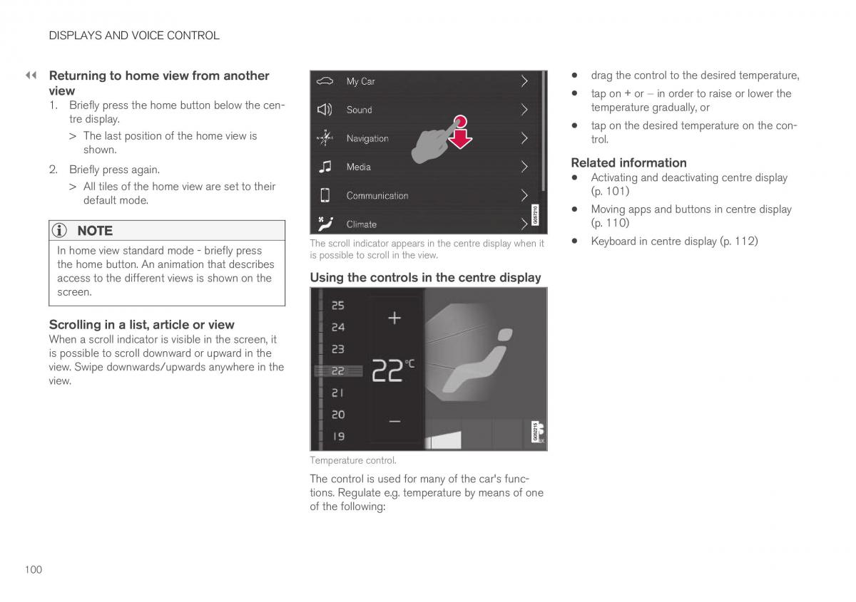 Volvo XC40 owners manual / page 102