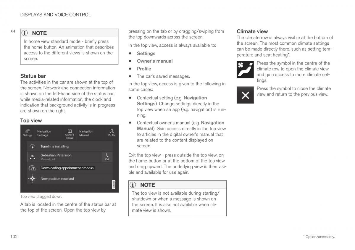 Volvo XC40 owners manual / page 104