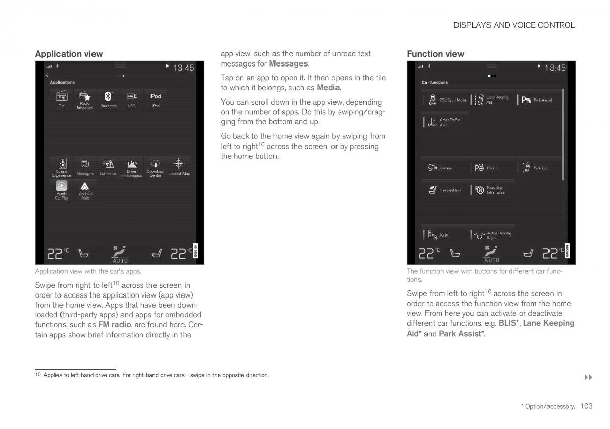 Volvo XC40 owners manual / page 105