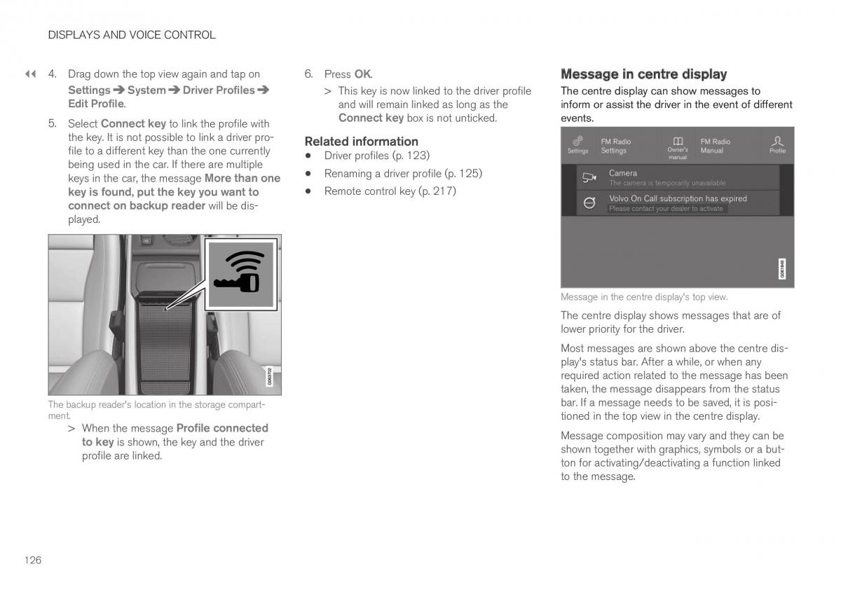 Volvo XC40 owners manual / page 128