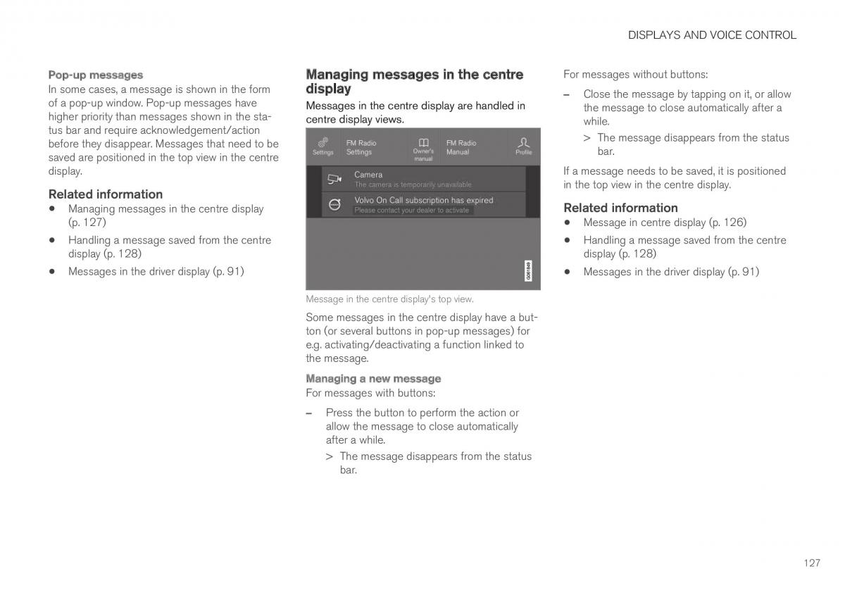 Volvo XC40 owners manual / page 129