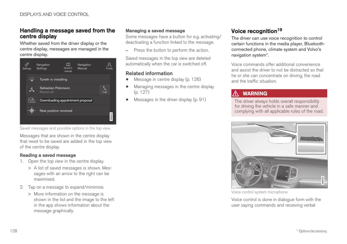 Volvo XC40 owners manual / page 130