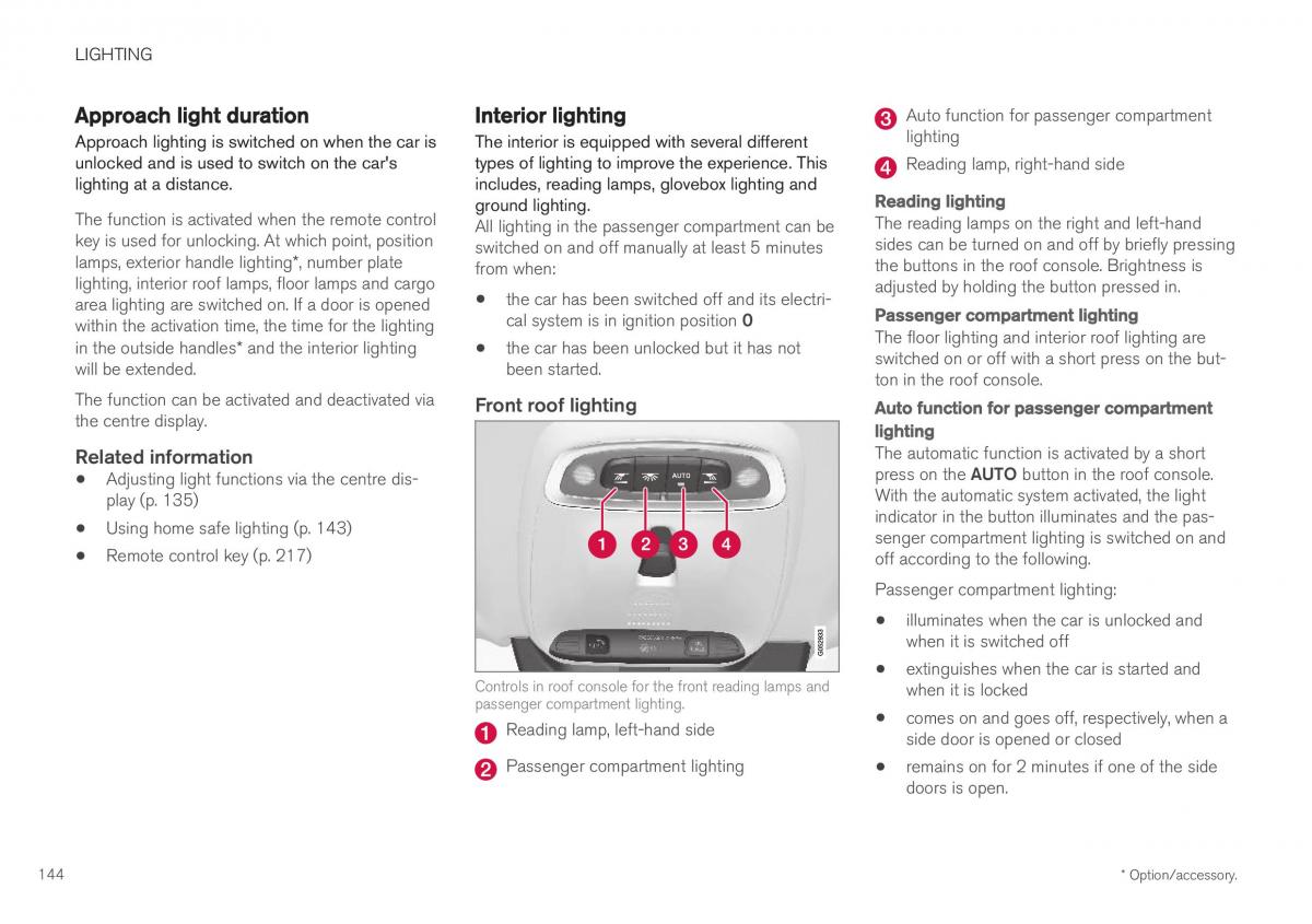 Volvo XC40 owners manual / page 146