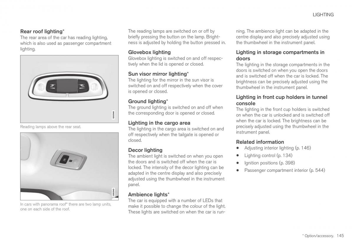 Volvo XC40 owners manual / page 147