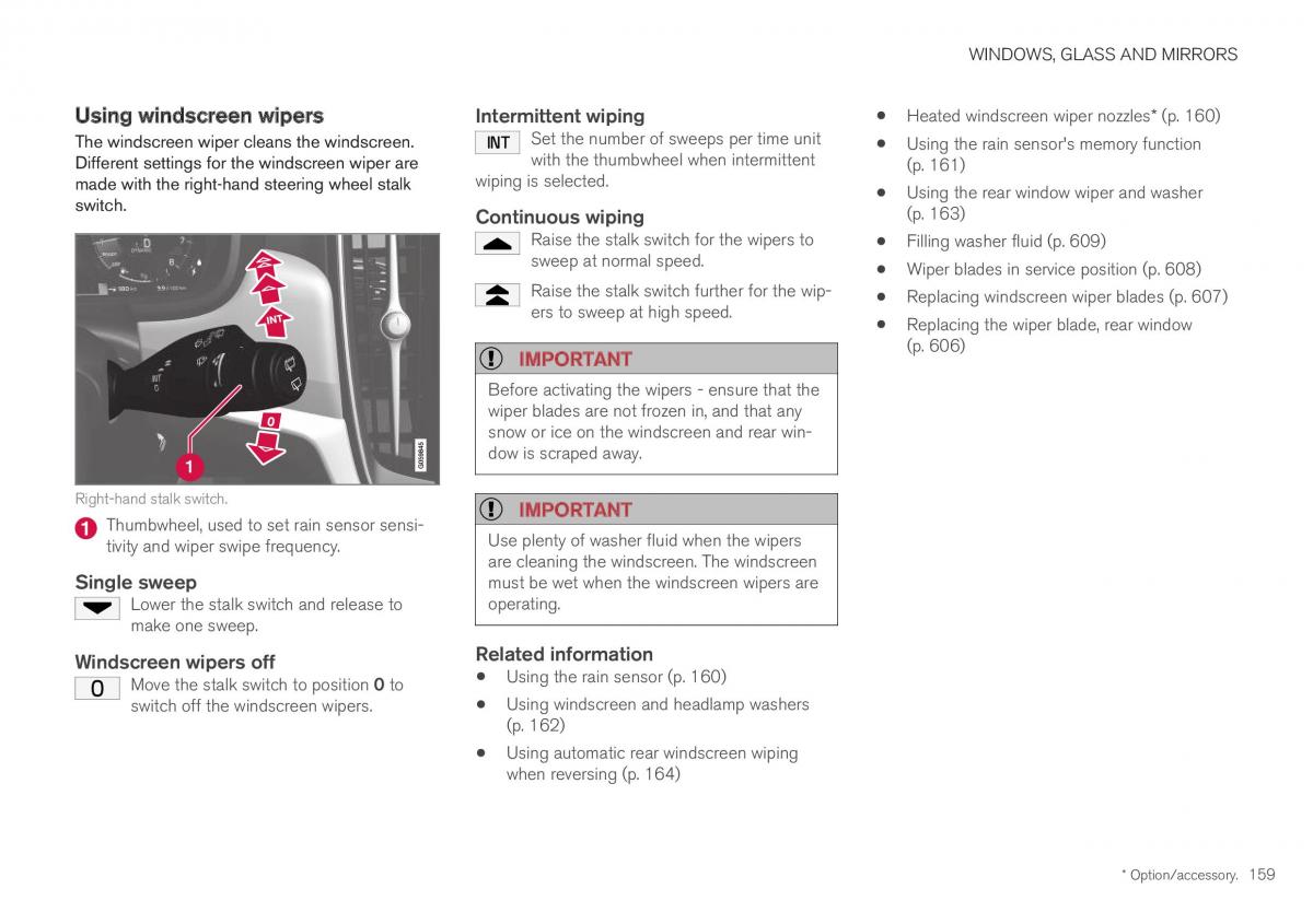 Volvo XC40 owners manual / page 161