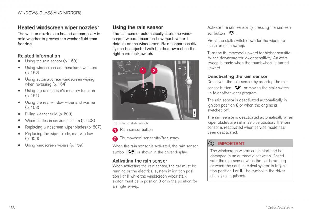 Volvo XC40 owners manual / page 162