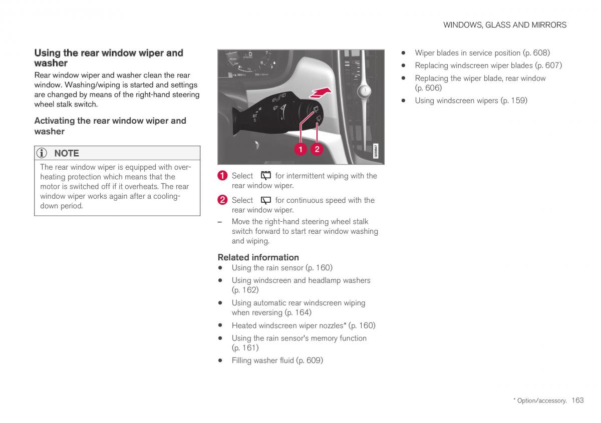 Volvo XC40 owners manual / page 165