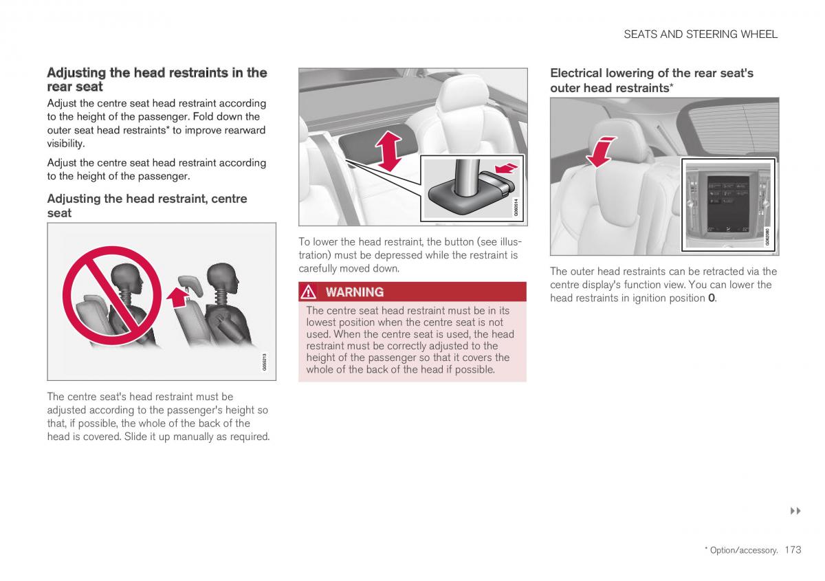 Volvo XC40 owners manual / page 175