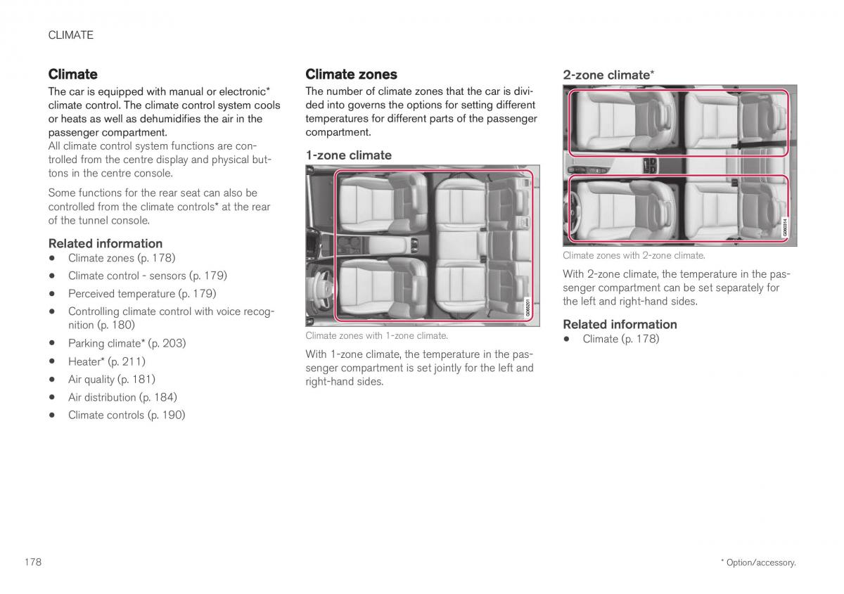 Volvo XC40 owners manual / page 180