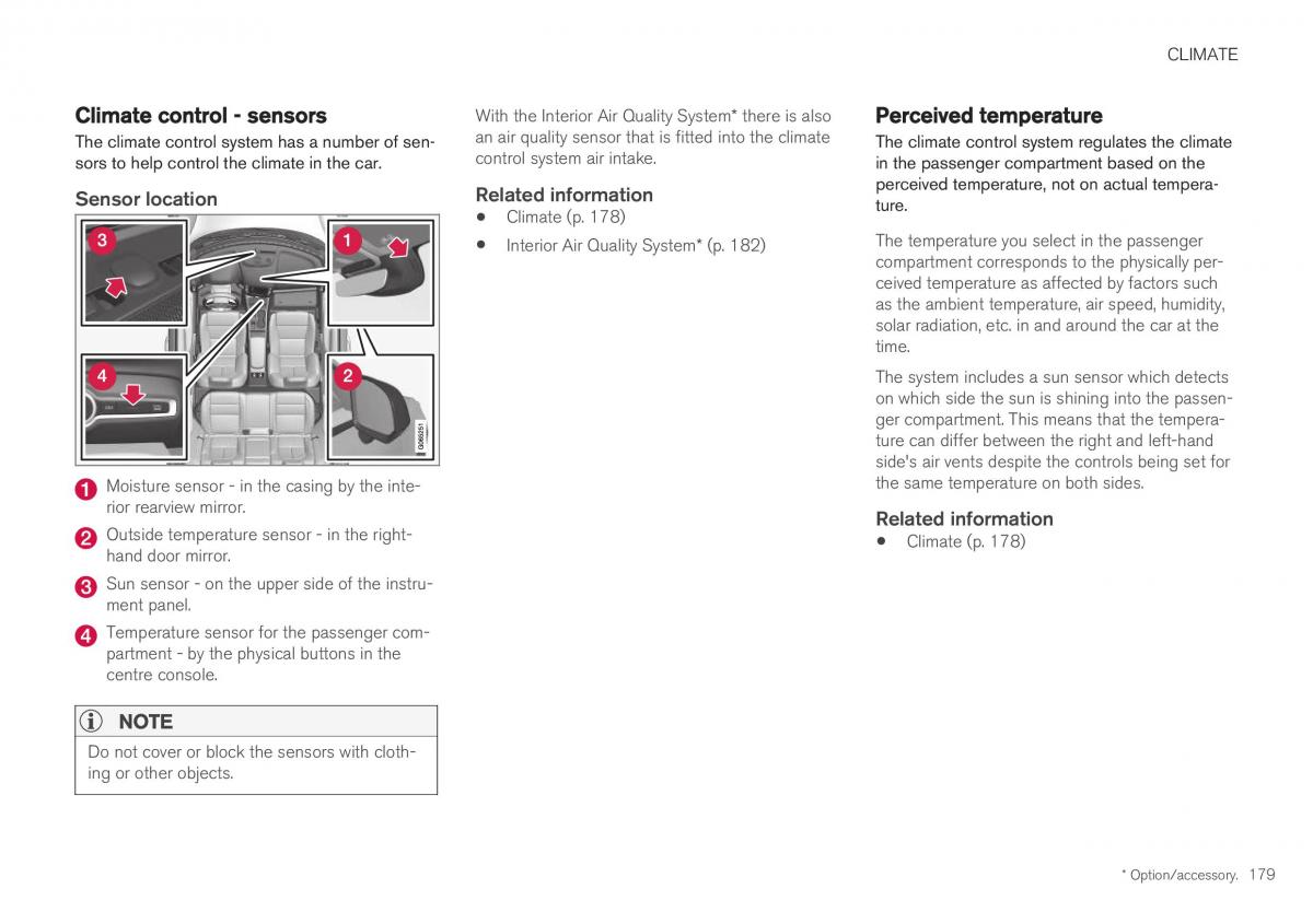 Volvo XC40 owners manual / page 181