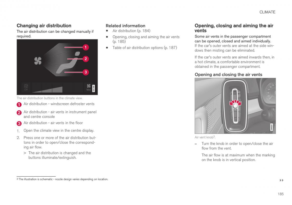 Volvo XC40 owners manual / page 187