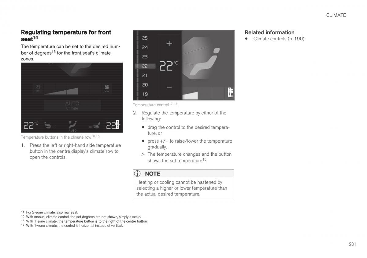 Volvo XC40 owners manual / page 203