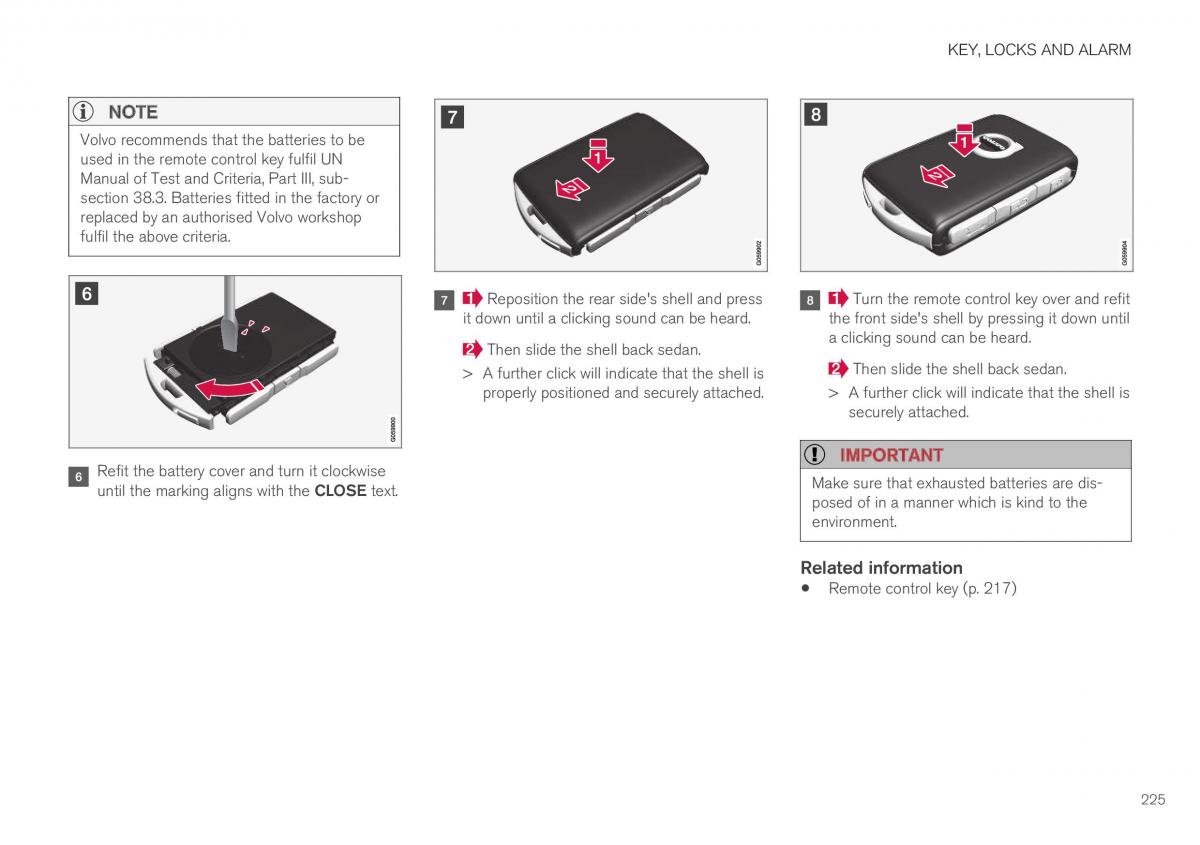 Volvo XC40 owners manual / page 227