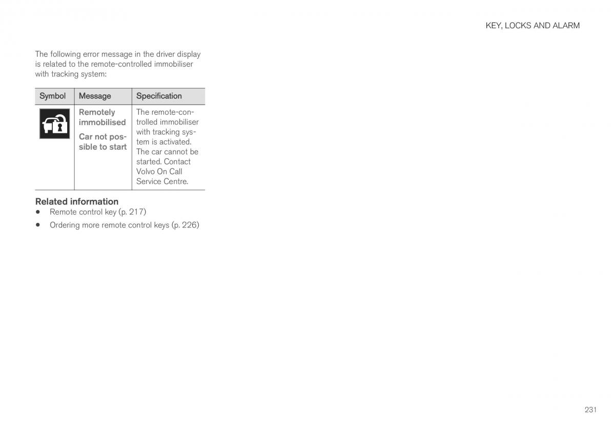 Volvo XC40 owners manual / page 233