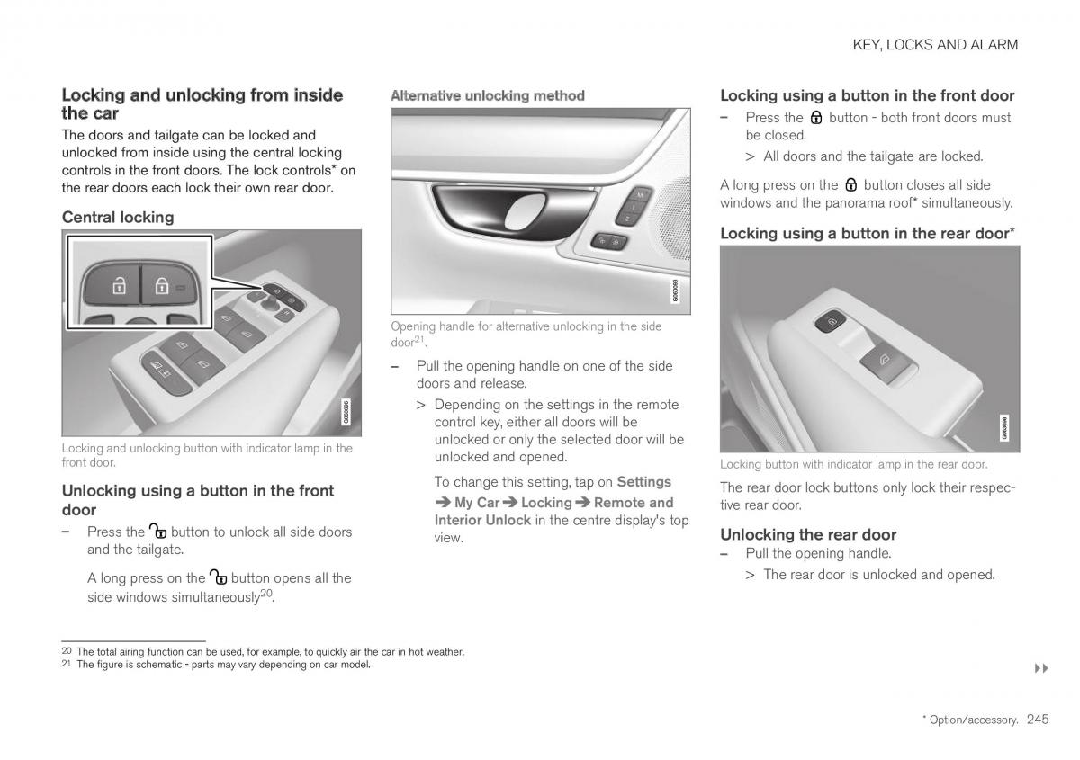 Volvo XC40 owners manual / page 247