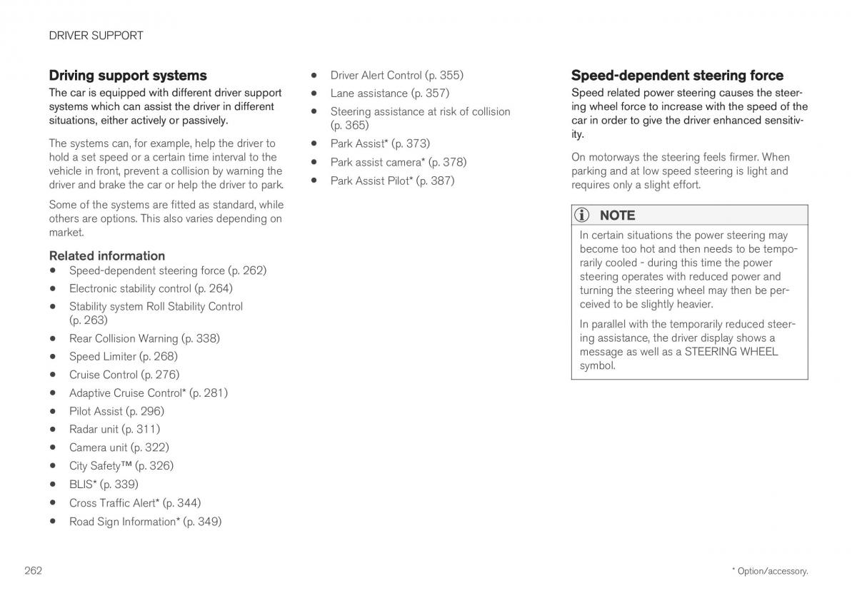 Volvo XC40 owners manual / page 264