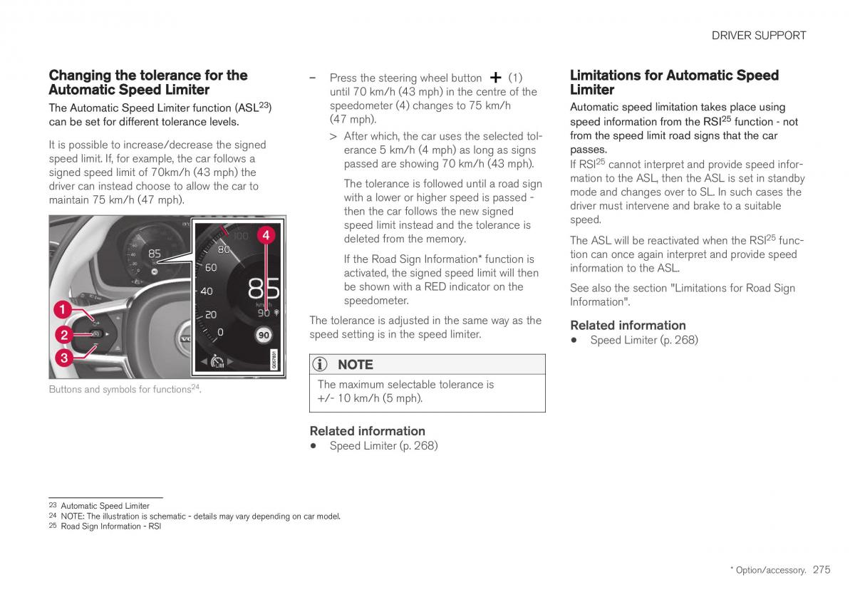 Volvo XC40 owners manual / page 277