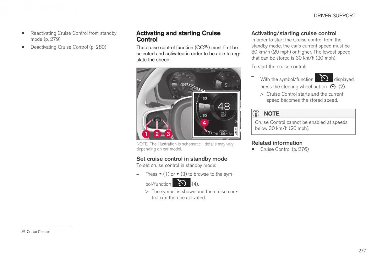 Volvo XC40 owners manual / page 279