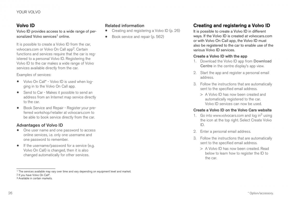 Volvo XC40 owners manual / page 28