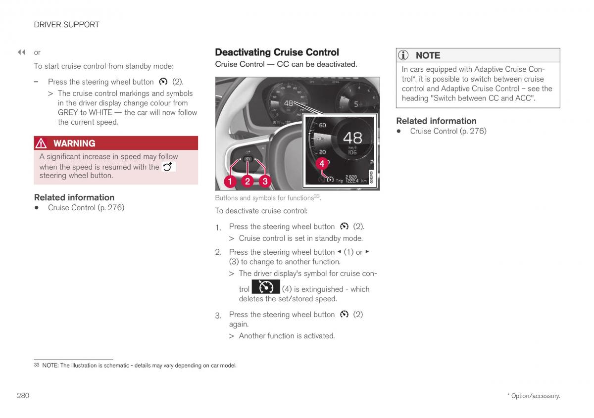 Volvo XC40 owners manual / page 282