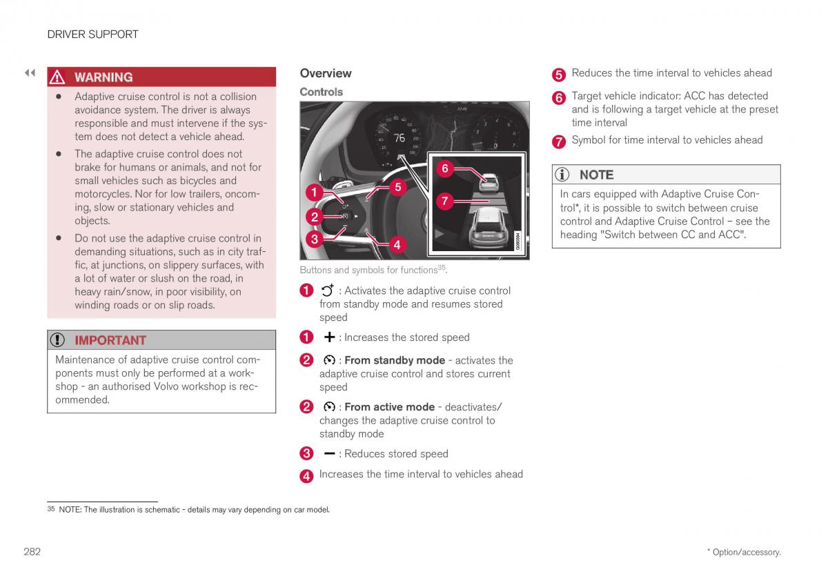 Volvo XC40 owners manual / page 284