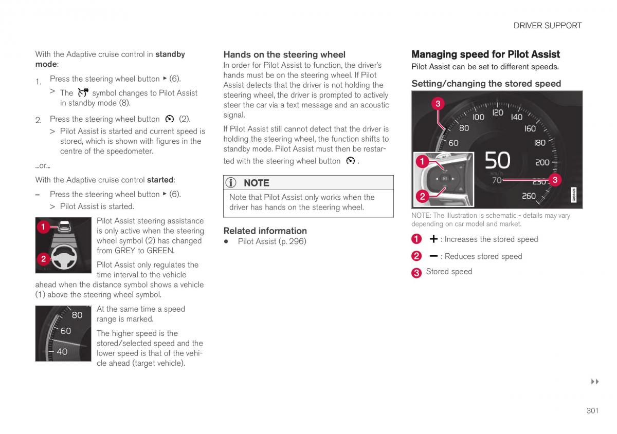 Volvo XC40 owners manual / page 303