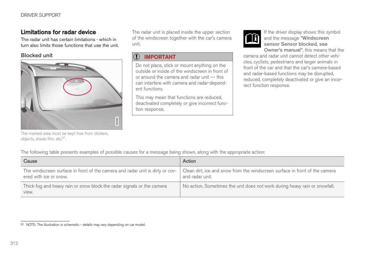 Volvo XC40 owners manual / page 314