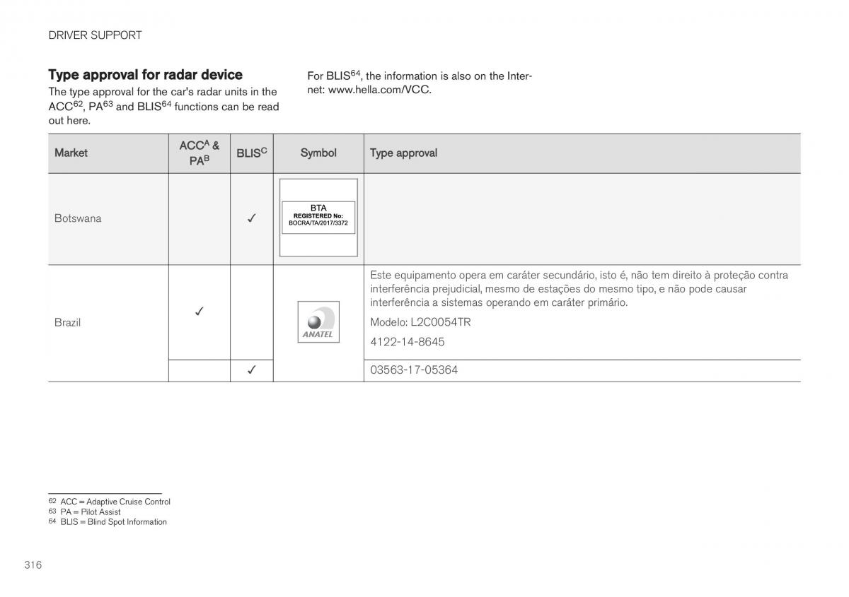 Volvo XC40 owners manual / page 318