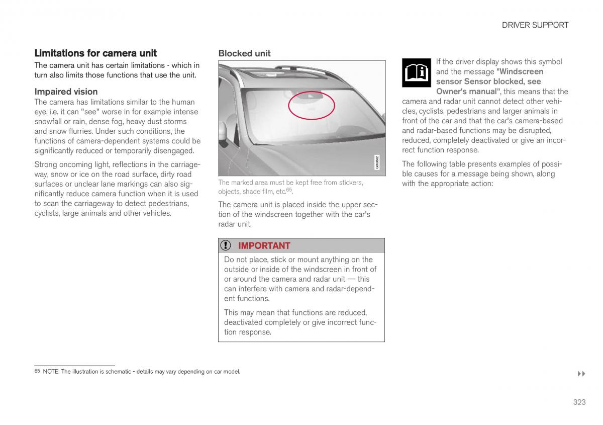 Volvo XC40 owners manual / page 325