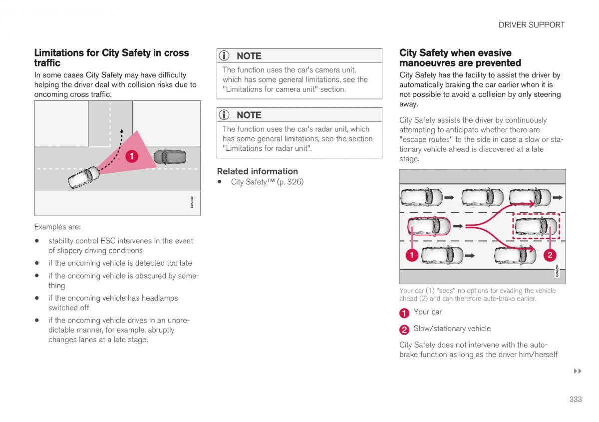 Volvo XC40 owners manual / page 335