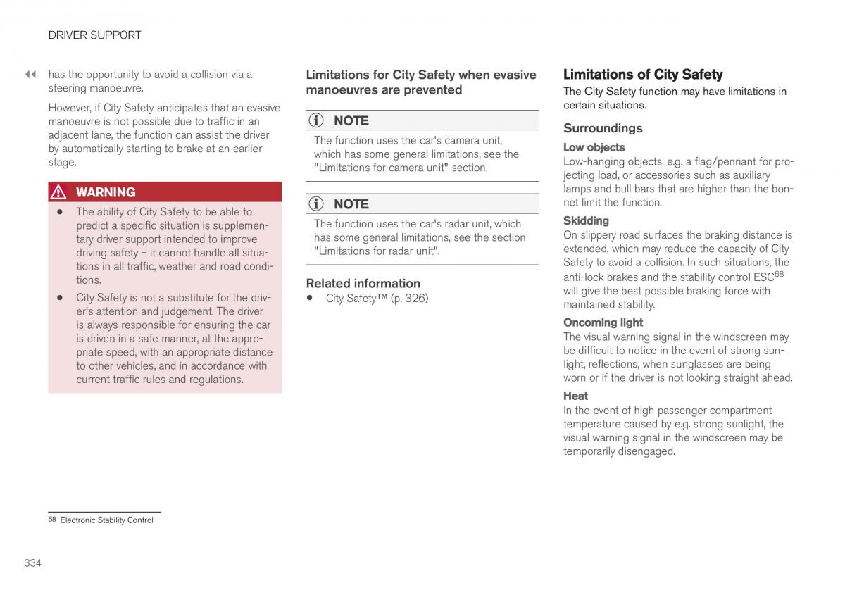 Volvo XC40 owners manual / page 336