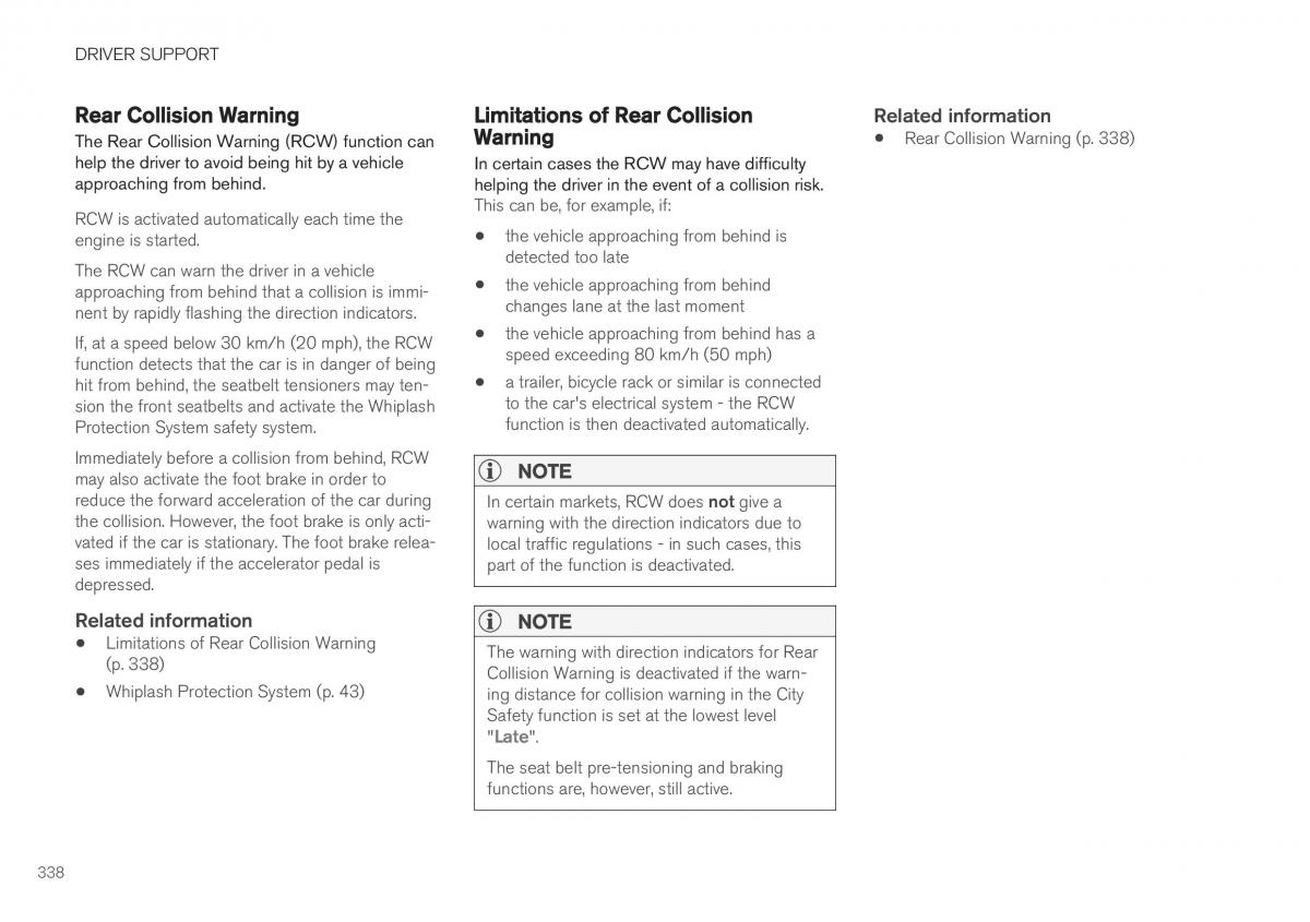 Volvo XC40 owners manual / page 340