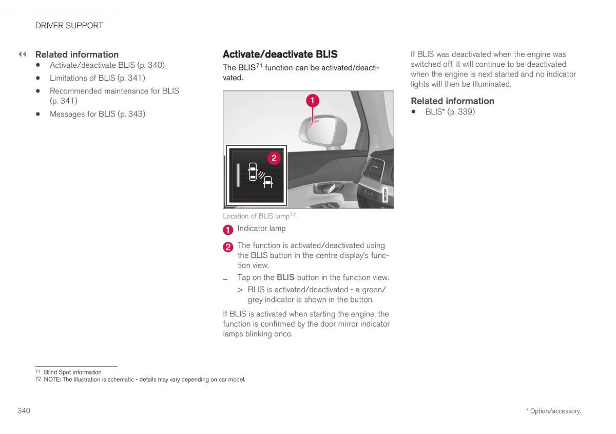 Volvo XC40 owners manual / page 342