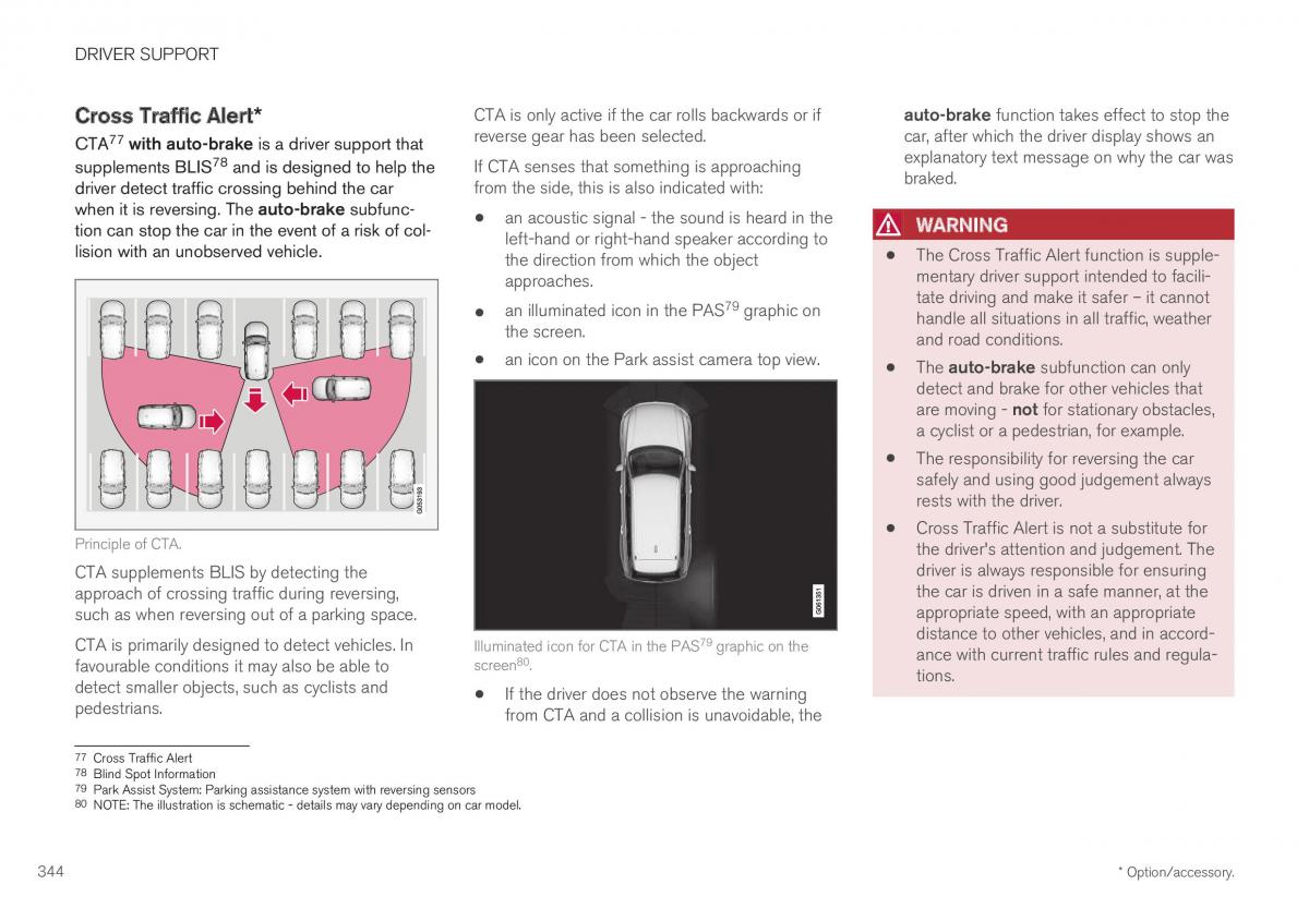 Volvo XC40 owners manual / page 346