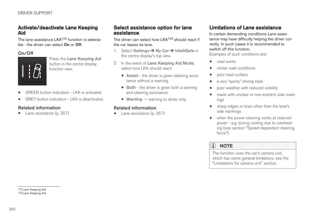 Volvo XC40 owners manual / page 362