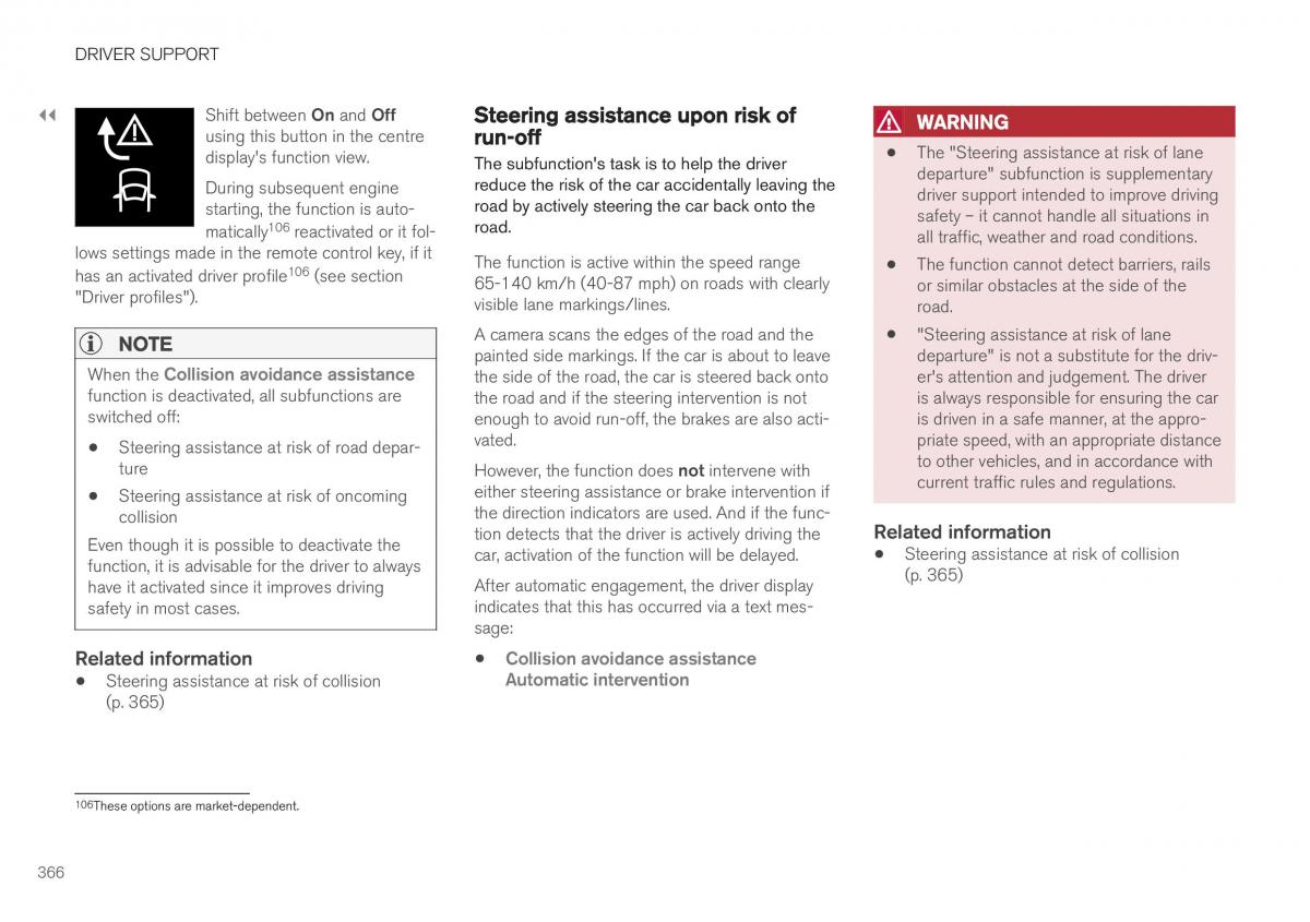 Volvo XC40 owners manual / page 368