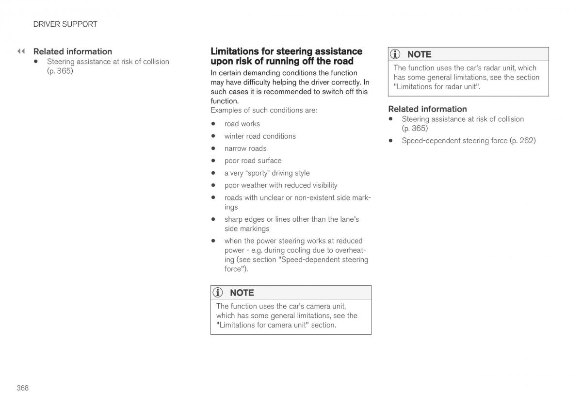 Volvo XC40 owners manual / page 370