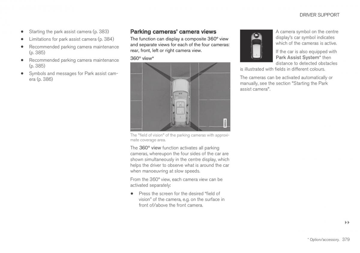 Volvo XC40 owners manual / page 381