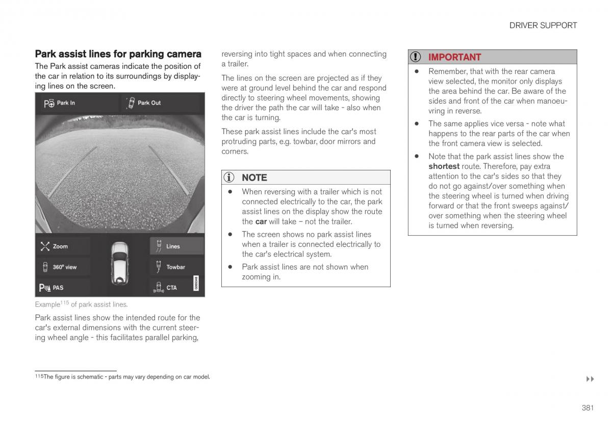 Volvo XC40 owners manual / page 383