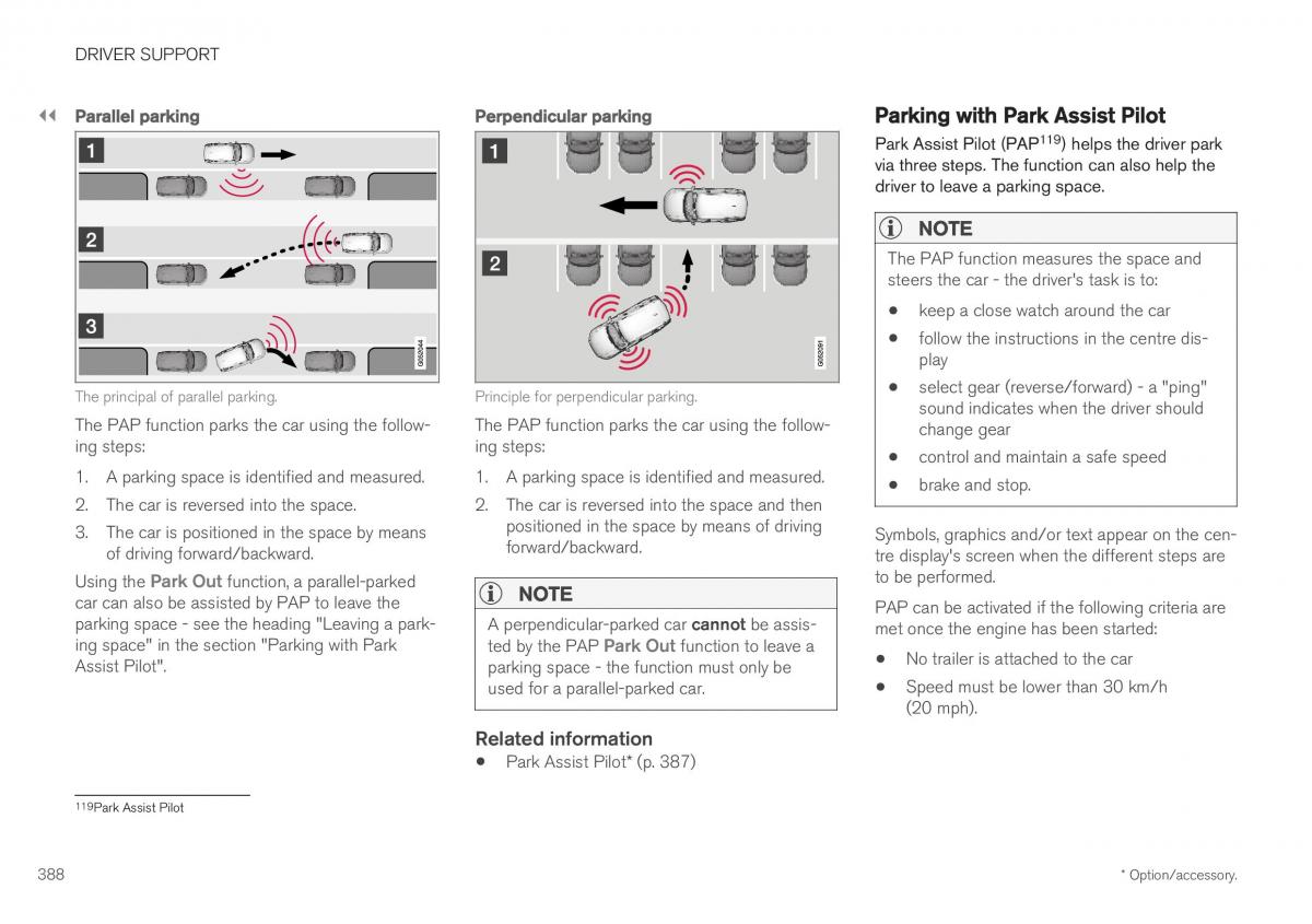 Volvo XC40 owners manual / page 390