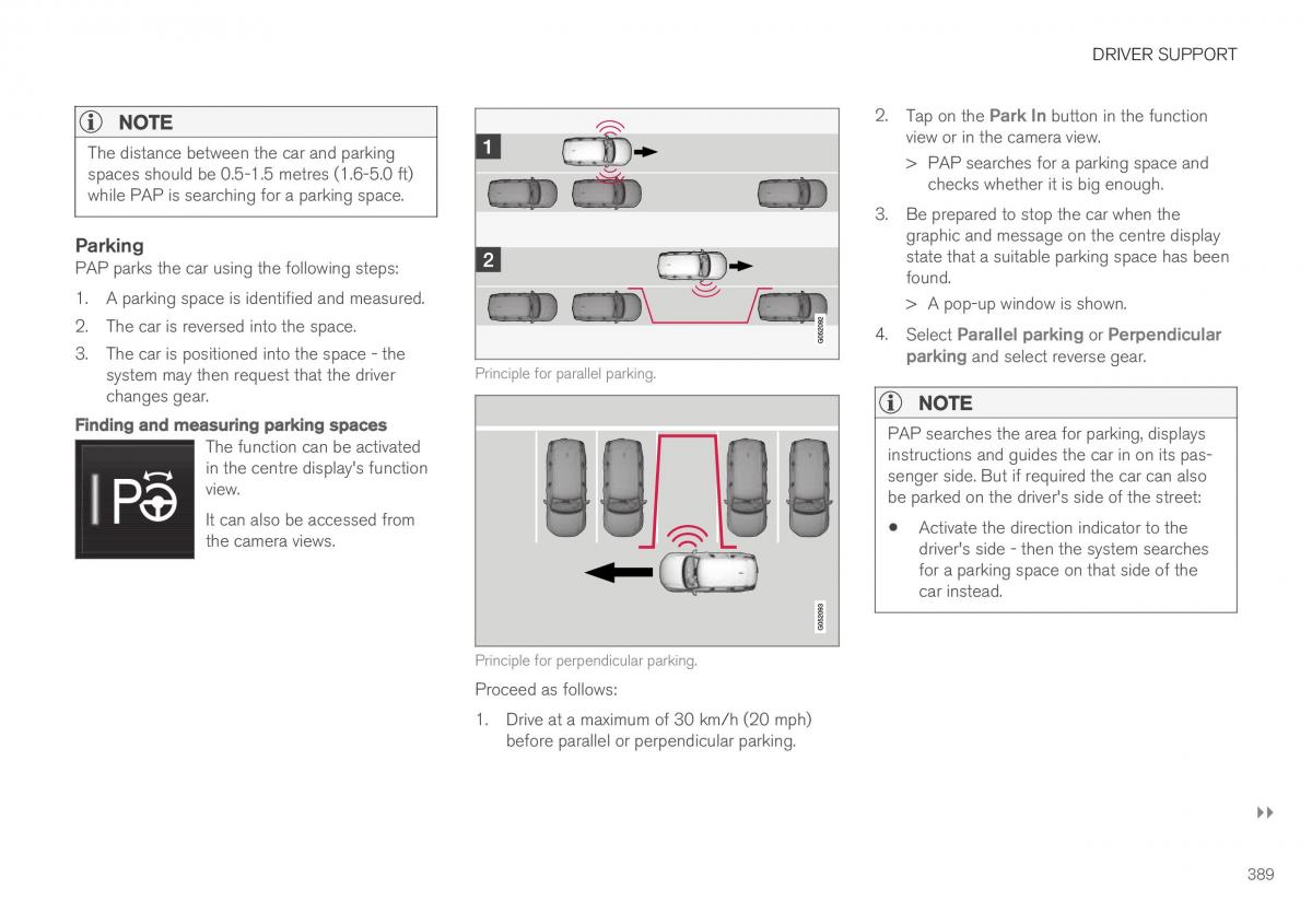 Volvo XC40 owners manual / page 391