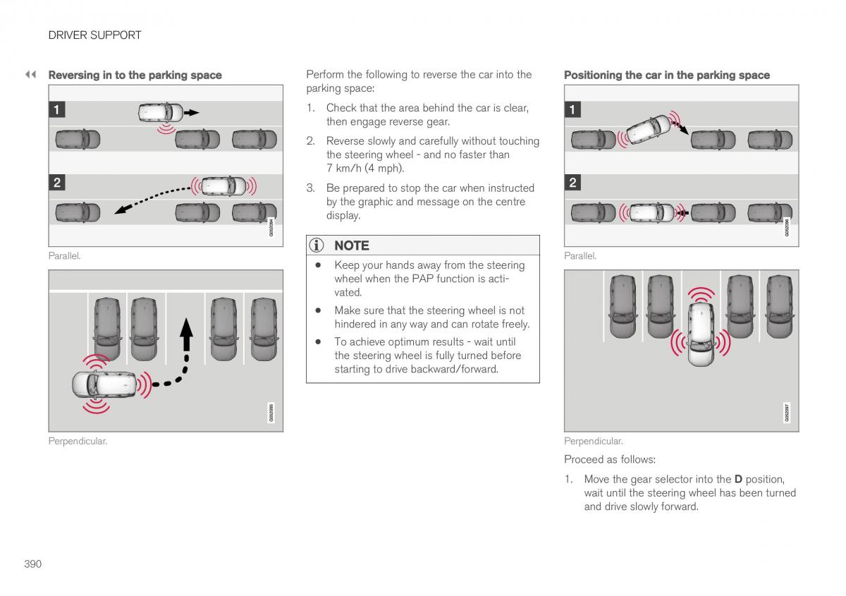 Volvo XC40 owners manual / page 392